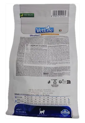Корм сухий Farmina Vet Life UltraHypo для котів при харчовій алергії, 400 г