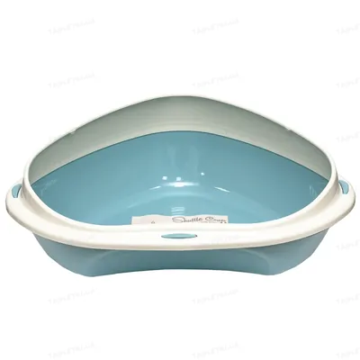 Туалет кутовий для котів Georplast Shuttle Corner, 49x40x17,5 см