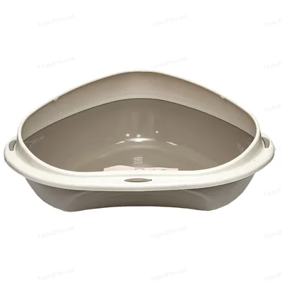 Туалет кутовий для котів Georplast Shuttle Corner, 49x40x17,5 см