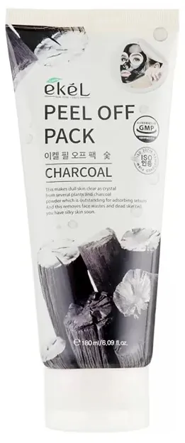 Маска-плівка Ekel Charcoal глибокого очищення з вугільної пудрою, 180 мл