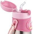 Термо-поїльник Canpol Babies 74/054_pin з силіконовою трубочкою, 300 мл