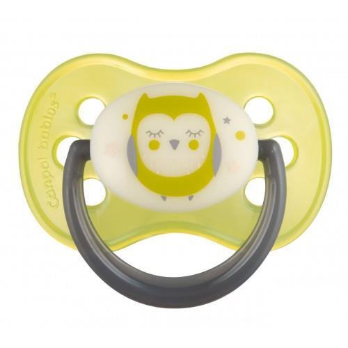 Пустышка латексная Canpol Babies Night dreams круглая 22/643, 6-18 месяцев, 1 шт