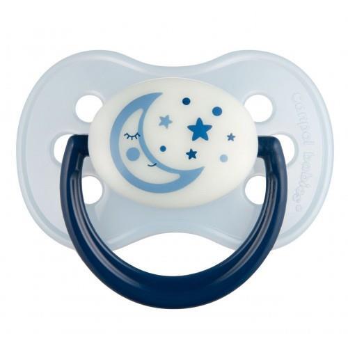 Пустышка латексная Canpol Babies Night dreams круглая 22/643, 6-18 месяцев, 1 шт