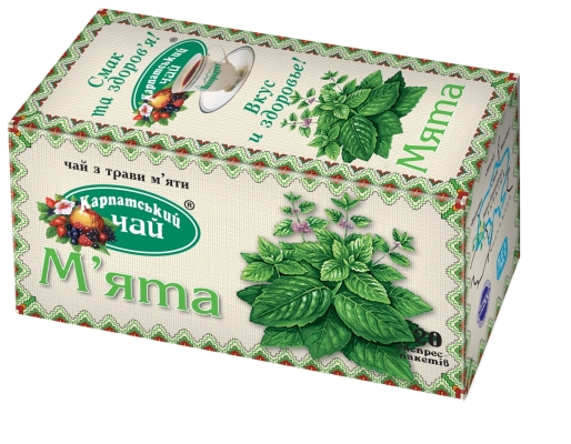 Чай травяной Экопродукт Карпатский чай Мята №20 в фил.-пак.