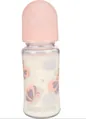Пляшечка Baby-Nova 44240 скляна з декором, 230 мл