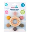 Кольцо зубное Baby-Nova 31155 из дерева и силикона от 3 месяцев