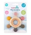 Кільце зубне Baby-Nova 31155 з дерева та силікону від 3 місяців