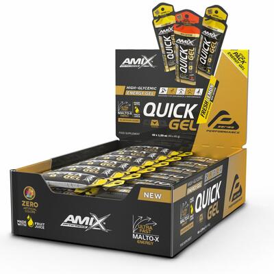 Изотоник Amix Nutrition QUICK Gel with caffeine лимон, 45 г