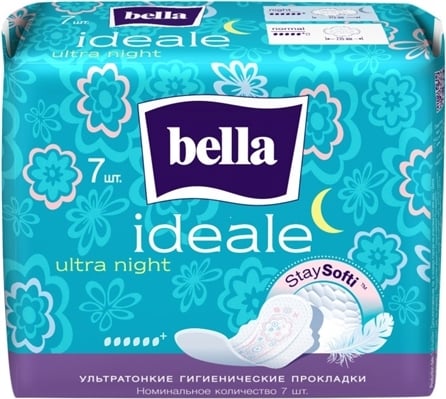 Прокладки гигиенические Bella Ideale Ultra Night StaySofti, 7 шт