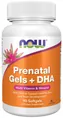 Вітамінно-мінеральний комплекс для вагітних NOW Prenatal Gels + DHA м'які капсули №90