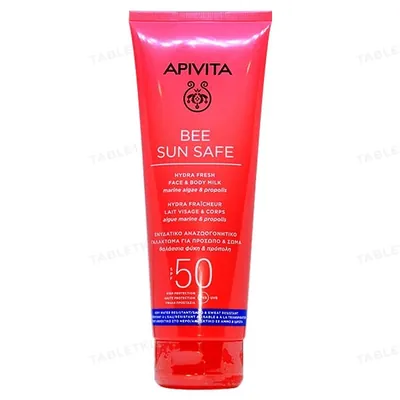 Молочко Apivita Bee Sun Safe SPF50 для обличчя і тіла, 200 мл