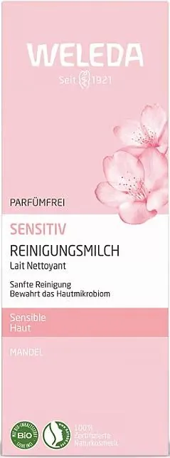 Молочко для обличчя Weleda Sensitiv Мигдаль делікатне очищуюче, 75 мл