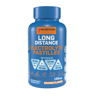 Электролиты 7Nutrition Long Distance Electrolyte Pastilles апельсин, 120 пастилок