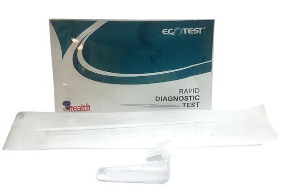 Тест-набор Ecotest Covid-19 Antigen Rapid Test Device для быстрого обнаружения антигенов COVID-19 и гриппа А/В, 1 штука