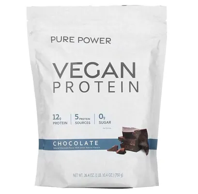 Протеїн рослинний змішаний Dr. Mercola Vegan Protein шоколад, 750 г