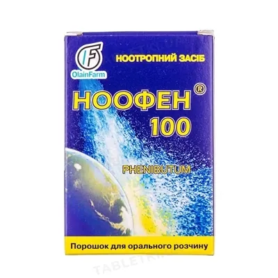 Ноофен 100 порошок д/ор. р-ну 100 мг/дозу по 1 г №15 у пак.