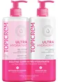 Набір Topicrem Ultra Hydratant (Зволожуюча емульсія для тіла 500 мл + Гель для душу 500 мл)