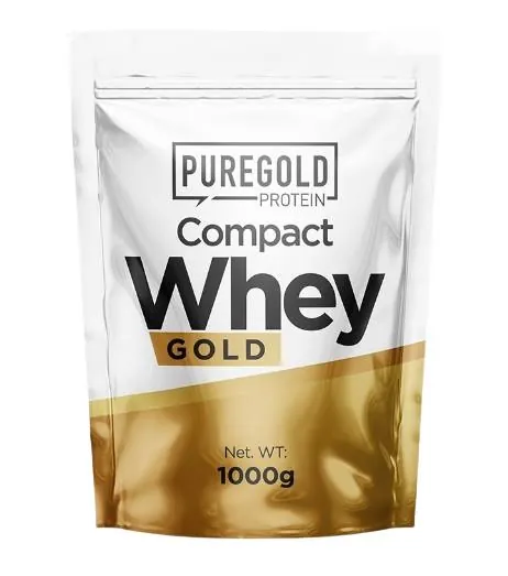 Протеїн сироватковий концентрат Pure Gold Protein Compact Whey Gold полуничне морозиво, 1000 г