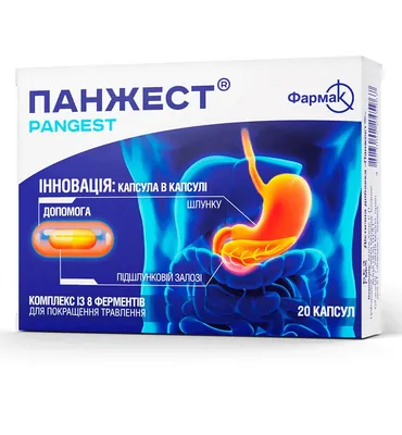 Панжест капсули №20 (10х2)