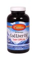 Риб'ячий жир Carlson Labs Cod Liver Oil 1000 мг з печінки норвезької тріски, 250 капсул