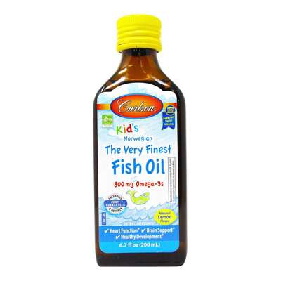 Риб'ячий жир для дітей Carlson Labs Kid's Fish Oil Lemon, лимон, 200 мл