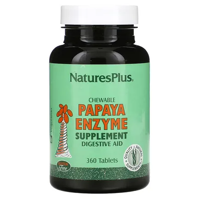 Фермент Папаї Nature's Plus Chewable Papaya Enzyme Supplement, 360 таблеток