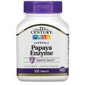 Ферменти папайї 21st Century Papaya Enzyme, 100 жувальних таблеток