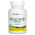 Фолиевая кислота Nature's Plus Folic acid 800 мкг, 90 таблеток