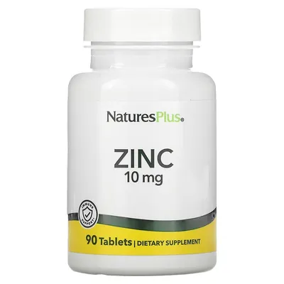 Цинк Nature's Plus Zinc 10 мг, 90 таблеток