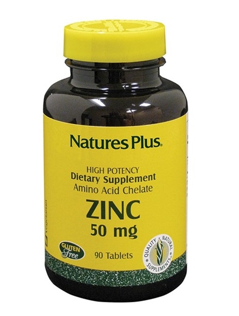 Цинк Nature's Plus Zinc 50 мг, 90 таблеток