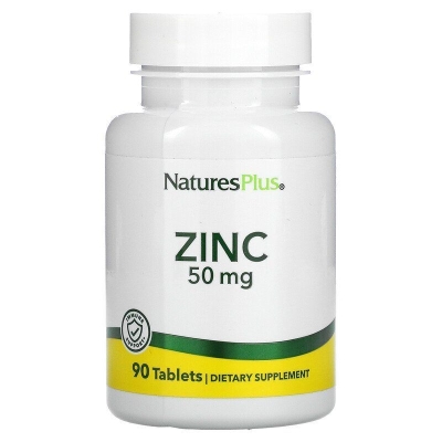 Цинк Nature's Plus Zinc 50 мг, 90 таблеток