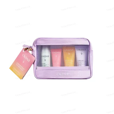 Набір Caudalie Summer Set (Мус для очищення обличчя 50мл, Крем-сорбет 15мл, Гель для душу 30мл, Крем для тіла 30мл)