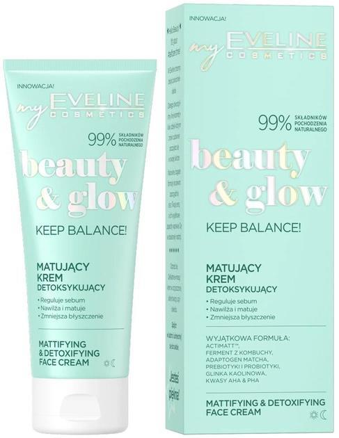 Крем-детокс для лица Eveline Beauty & Glow Keep Balance! матирующий, 75 мл