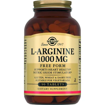 L-аргінин Solgar L-Arginine 1000 мг таблетки №90