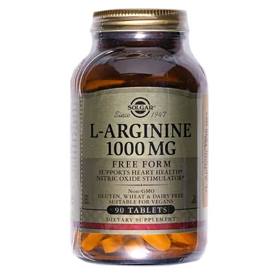 L-аргінин Solgar L-Arginine 1000 мг таблетки №90