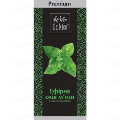 Олія ефірна Dr.Nice Premium М'ята, 10 мл