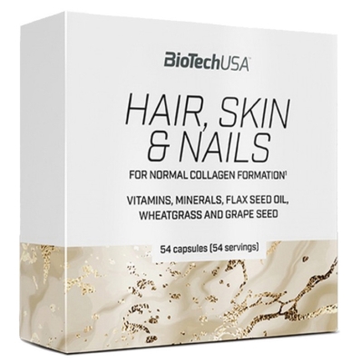 Добавка для волос, кожи и ногтей Biotech Hair, Skin & Nails, 54 капсулы