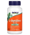 Цинк NOW L-OptiZinc 30 мг капсулы №100