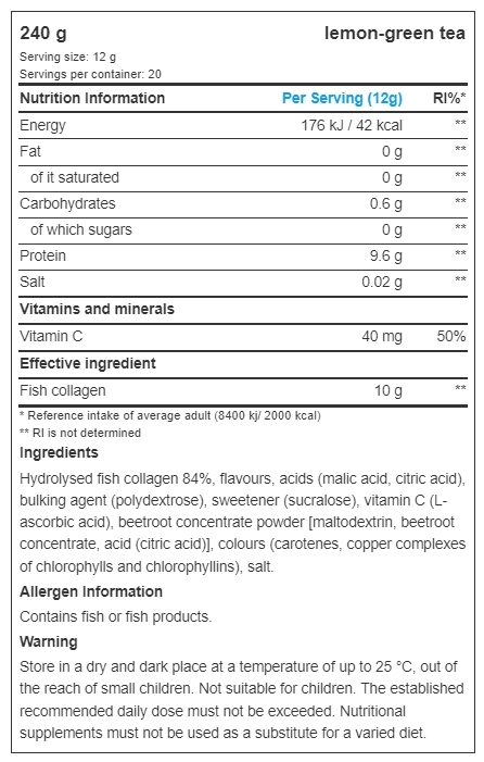 Добавка Biotech Marine Collagen порошок, 240 г
