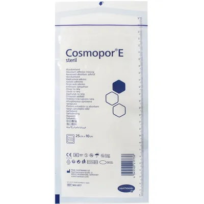 Пов'язка пластирна Cosmopor E steril для закриття ран 10 см х 25 см стерильна, 1 штука