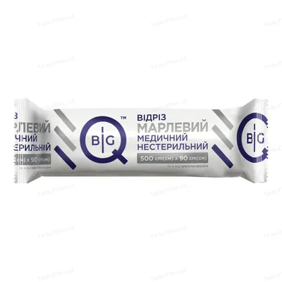 Відріз марлевий нестерильний BigQ медичний 5 м х 90 см