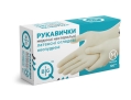 Перчатки смотровые BigQ латексные без пудры нестерильные, размер M, 100 штук