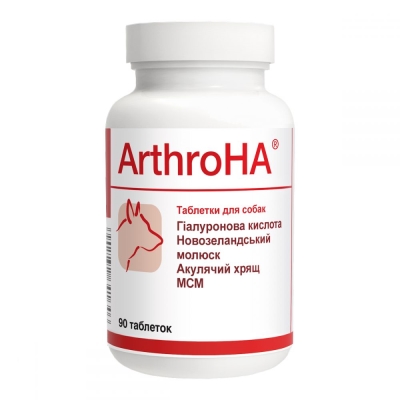 АртроГК Dolfos ArthroHA для лікування хвороб суглобів у собак, 90 таблеток