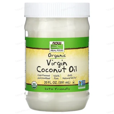 Кокосова олія NOW Real Food Virgin Coconut Oil, 591 мл