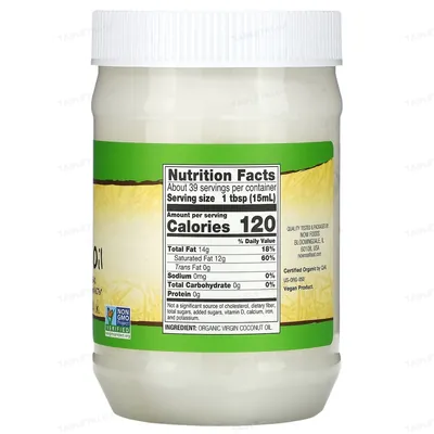 Кокосова олія NOW Real Food Virgin Coconut Oil, 591 мл