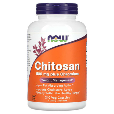 Хитозан NOW Chitosan Plus капсулы №240