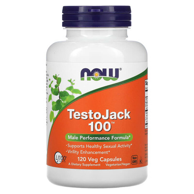 Тестостероновый бустер NOW TestoJack 200 капсулы №120