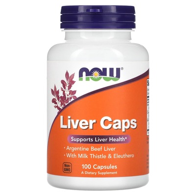 Дієтична добавка NOW Liver Caps для печінки капсули №100