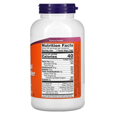 Харчові дріжджі NOW Nutritional Yeast Powder для травлення, 284 г
