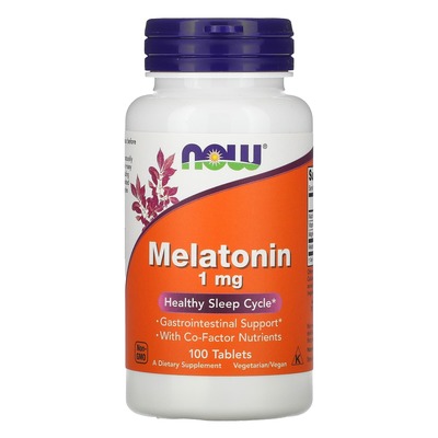 Мелатонін NOW Melatonin 1 мг таблетки №100